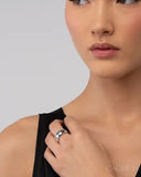 CACHET - Silque - Rhodium