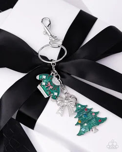 Holiday Memories - Multi - Paparazzi Accessories Christmas Bag Charm Week Two