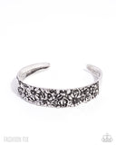 Abundantly Antiqued - Silver Cuff Bracelet - Glimpses of Malibu August 2025 - Paparazzi Accessories - FF0825