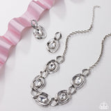 Ambitious Ambiance -  White Necklace - Fiercely 5th Avenue December 2025 FF1225- Paparazzi Accessories