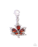 Autumnal Allegiance - Brown - Rhodium Charm