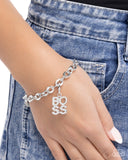 Boss of the House - White - Rhodium Plated Charm