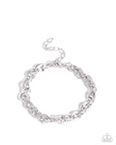 Chain Bracelet (Charms) - Silver - Rhodium Plated Charm