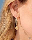 Cheerful Care - Gold Earrings - Glimpses of Malibu April 2025 - Paparazzi Accessories - FF0425