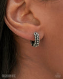 Classic Character - Silver Hinge Hoop Earrings - Glimpses of Malibu August 2025 - Paparazzi Accessories - FF0825