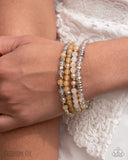 Colorful Commute - Multi Stretchy Bracelets - Sunset Sightings August 2025 - Paparazzi Accessories - FF0825