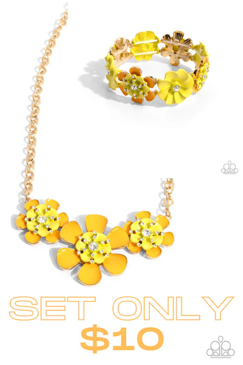 Complete Look BB-YW-EK-999P5SE-WTXX-204XX  Yellow Flower $10 Set