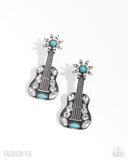 Country Comeback - Blue - Guitar Earrings - FF0525