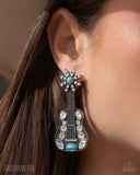 Country Comeback - Blue - Guitar Earrings - FF0525