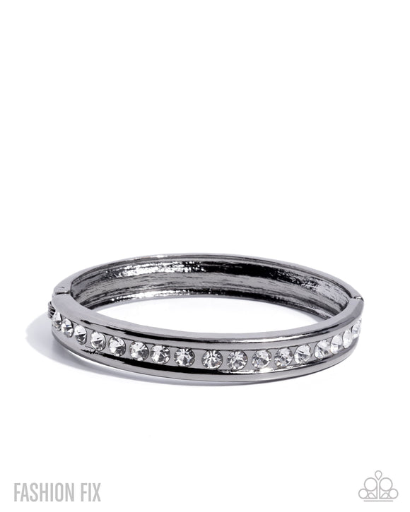 Dangerously Defiant - Black Bracelet - Magnificent Musings December 2025 FF1225 - Paparazzi Accessories