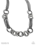 Defiant Dazzle - Black Necklace - Magnificent Musings December 2025 FF1225 - Paparazzi Accessories