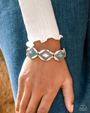 Elemental Example - Blue Stretchy Bracelet - Simply Santa Fe April 2025 - Paparazzi Accessories - FF0425