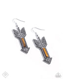 Elemental Exhibit - Brown Earrings - Simply Santa Fe April 2025 - Paparazzi Accessories - FF0425