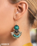 Expecting Adventure - Green Earrings - Simply Santa Fe December 2025 FF1225 - Paparazzi Accessories