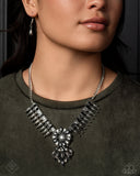 Fairest of the Festival - Black & Silver Necklace - Paparazzi Accessories FF1224 - PREORDER