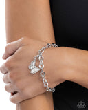 Fluttering Family- White - Rhodium Plated Charm