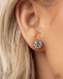 Forceful Facets - Black Stud Post Earrings - Magnificent Musings April 2025 - Paparazzi Accessories - FF0425