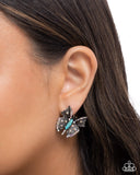 Hovering Harmony - Blue - Butterfly Post Earrings