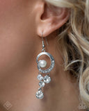 Perfect Paradigm - White Earrings - Fiercely 5th Avenue - February 2025