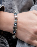 Quaint Qualification - Multi Gem Silver Stretchy Bracelet - Paparazzi Accessories FF1224