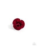 Relaxed Rosette - Red - Paparazzi Accessories