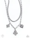 Sentimental Sunset - White Necklace - Sunset Sightings April 2025 - Paparazzi Accessories - FF0425