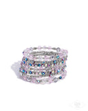 Sizzling Stack - Multi Iridescent - Pink Diamond
