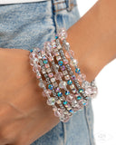 Sizzling Stack - Multi Iridescent - Pink Diamond