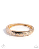 Soft Sparkle - Gold Hinge Bracelet  - Glimpses of Malibu April 2025 - Paparazzi Accessories - FF0425