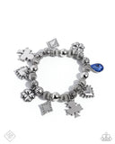 Spirited Sentiment - Blue Bracelet - Sunset Sightings April 2025 - Paparazzi Accessories - FF0425