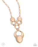 Spirited Softness - Gold Necklace - Glimpses of Malibu April 2025 - Paparazzi Accessories - FF0425