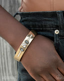 Sumptuous Sass - Gold Hinge Bracelet - Magnificent Musings August 2025 - Paparazzi Accessories - FF0825
