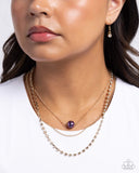 Symmetrical Shimmer - Purple - Paparazzi Accessories