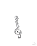 TREBLE-maker - White - Rhodium Plated Charm