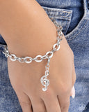TREBLE-maker - White - Rhodium Plated Charm