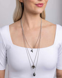 Soar With The Eagles - Black - Paparazzi Layered Eagle Necklace