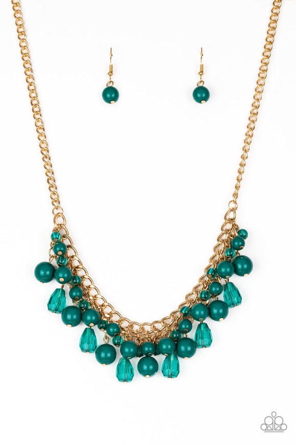 Tour de Trendsetter - Green Paparazzi Quetzal Necklace