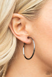City Classic - Black - Paparazzi Accessories Clip-on Hoop Earrings
