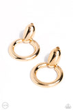 Ancient Artisan - Gold - Paparazzi Accessories Clip-on Earrings