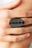 Ferociously Faceted - Black - Paparazzi Accessories