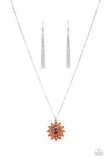 Formal Florals - Orange - Paparazzi Sunsflower Necklace