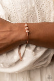 Roll Out the Radiance - Copper - Lariat Style Bracelet