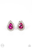 Haute Happy Hour - Pink - Paparazzi Accessories Clip-on Earrings