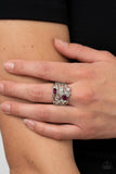 Ethereal Escapade - Pink - Paparazzi Iridescent Ring