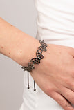 Put a WING on It - Black - Lariat Style Bracelet