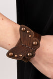 Butterfly Farm - Copper - Paparazzi Butterfly Leather Wrap Bracelet