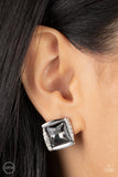 Sparkle Squared - Silver - Clip-on