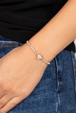 Mirrored Love - Gold - Lariat Style Bracelet