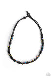Braided Brawl - Multi - Paparazzi Oil Spill Urban Necklace