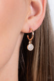 Bodacious Ballroom - Gold - Tiny Hoop Earrings - Paparazzi Earrings
